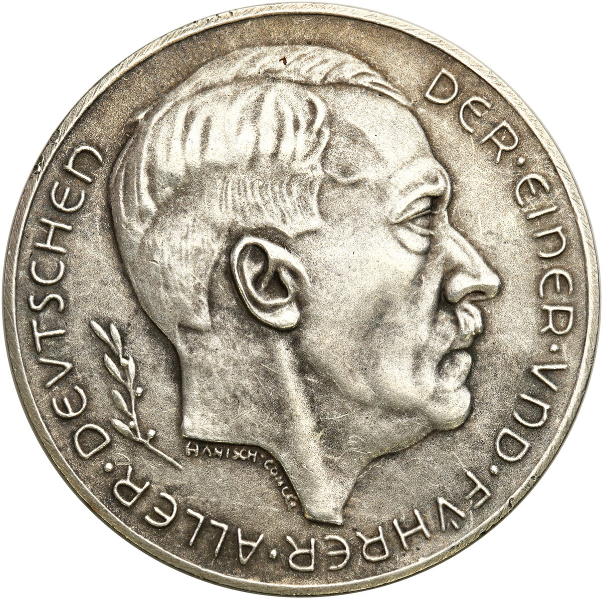 Niemcy, III Rzesza. Medal Adolf Hitler 1939, srebro